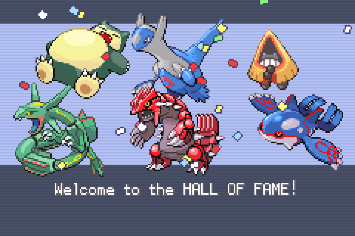 Snow and friends in Kanto Hall of Fame