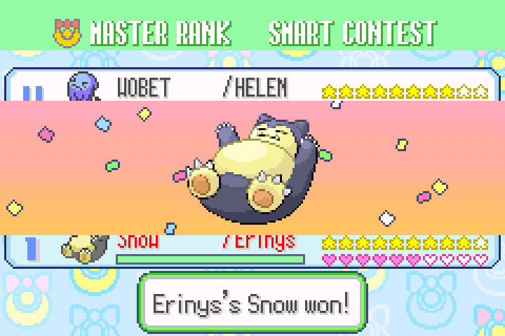 Snow mastering the Smart contest