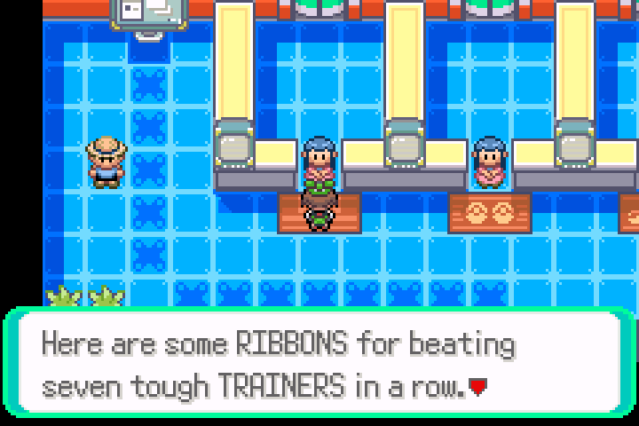 We receive our victory ribbons