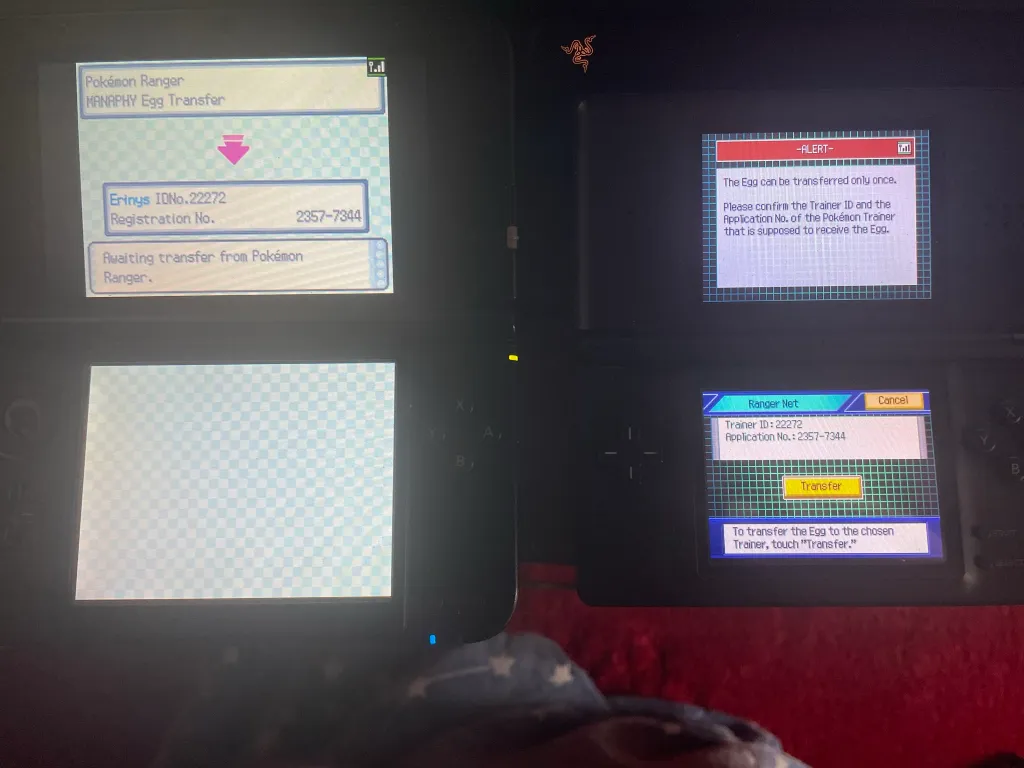 A photo of a Manaphy egg ready for distribution